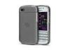 Grey Custom Flexible TPU Phone Case Covers For Blackberry Q10 , Anti-Slip