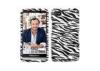 Waterproof PC Phone Cases Hard Cover For Blackberry Z30 , Black White Zebra