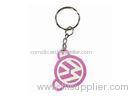 Stylish Pink Silicone Key Chain For Girls , VW Silicone Keychains