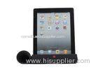 Black Silicone Horn Stand Speaker Cell Phones Accessory For iPad 2 / 3 / 4