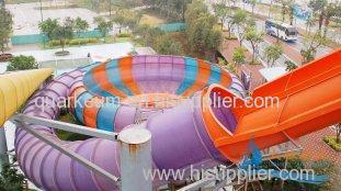 18m Height Aqua Park Equipment, Outdoor Amusement Park Slides For Family Play Fun