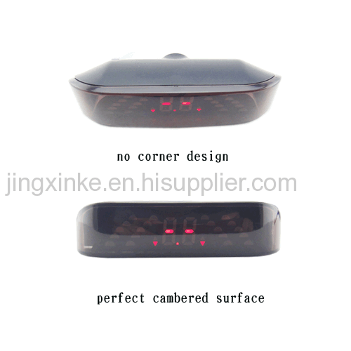 cambered surface 3 colours arrays led digital display 2 sensor probes with on-off switch buzzer auto parking assistant