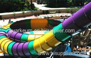 Super Bowl 19m Fiberglass Four Person Tube Amusement Park Water Slides for Kid Fun