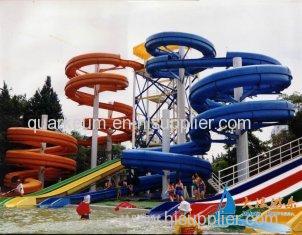 Commercial Water Park Equipments 15m Lake Water Pool Slides for Hotels
