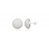 925 Sterling Silver Earring with Fresh Water Pearls. 8mm Half Ball.