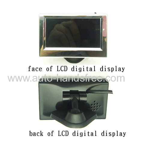 12V car use LCD digital display screen 2 sensors front and rear buzzer and humen voice auto garage parking sensor system
