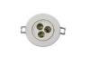 Compact IP20 LED 3pcs * 1W Ceiling Light 80 CRI Recessed Bedroom Lamp