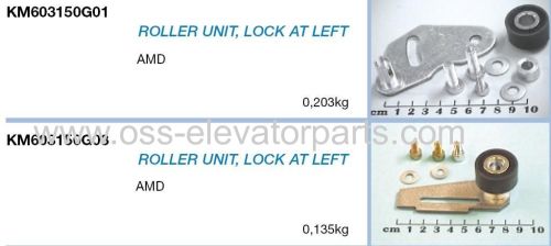 Kone Kit of rollers with brackets for lock AMD at Left