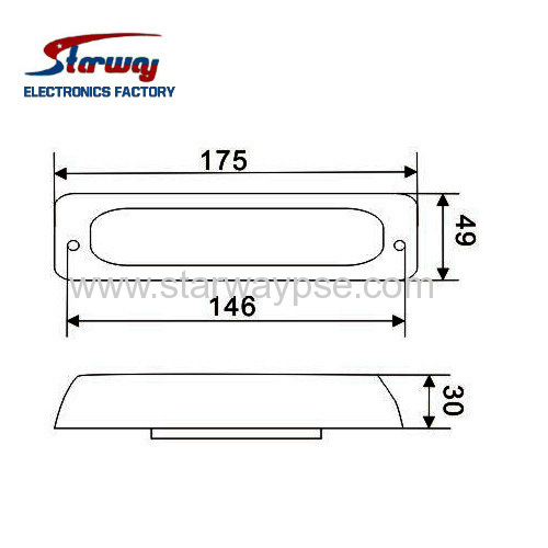 Starway Warning LED Grill Lighthead