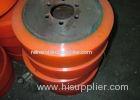 Aging Resistant Industrial Red PU Polyurethane Coating Rollers Wheels / Polyurethane Wheels