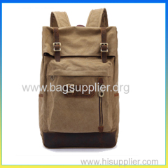 Durable vintage canvas backpack bag infantry pack