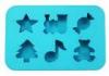 Washable Silicone Ice Cube Tray / Blue Star Shaped Ice Cube Trays