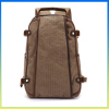 Hot selling fashion heavy duty rucksack canvas leather school bagpack