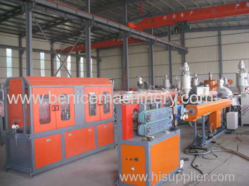 Plastic pe pipes production line