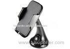 Metal / Glass Iphone Car Holder Black Compact , Adjustable In Car Phone Holder