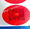 Self Adhesive Destructible QR Code Label with company website and name