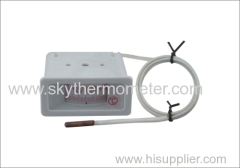 Rectangle type capillary thermometer