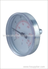 Back connection bimetal thermometer
