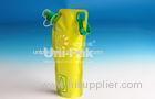 Customize Drinking Foldable Water Bag Collapsible , 480ml Stand up spout pouch