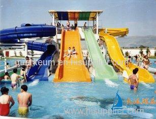 4.5m Hotels Family Resorts Water Slides Combination Equipment for Holiday Recreation