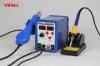 hot air 2in1 digital soldering station , PCB / IC rework Stations with 3 nozzles