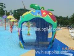 Aqua Splash Play Structure Fiber Glass Apple House Water Sprayground