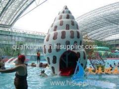 Multi level Platform Shell Spray Aquasplash Water Park Amusement Equipment For Adults