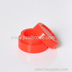 Silicone oil wax container with stocking