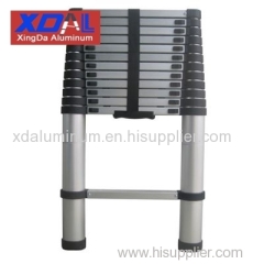 XD-T-380 3.8M Aluminium telescopic ladder silver with anti slip ends for industry home use