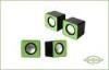 Pocket PC Multimedia Speakers Green Mini USB MP3 Music Speaker