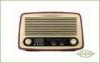 Dual Alarm Wooden Retro Radio