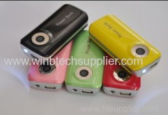 portable 5200 2600mah manual for power bank for samsung for iphone for htc for huawei for mobile charging