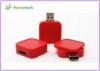 Plastic Square USB Flash Drive , OEM Popular Quadrate Shape USB Flash Drive