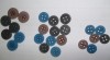 two holes normal button for clothes made by natural stone Howlite dyed any color