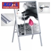 XD-J-S01 Aluminum A frame silver poster stands A1 poster changeable for sales promotion