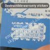 Custom 50x25mm Fragile Destructibe Warranty Stickers,Breakable Tamper Evident Warranty Labels With Years, Company Name