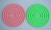 Eco friendly round heat proof silicone mat