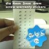 Custom One Time Use Warranty Screw Stickers,Destructible Tamper Evident Screw Labels for Cell or Mobile Phone,Computer