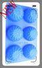 Blue Silicone Cake Moulds / Food Grade Silicone Cupcake Molds
