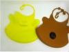 Yellow / Brown Silicone Baby Products Lovely Baby Silicone Bibs