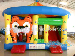 Tiger Bouncer With Slide and Obstacle