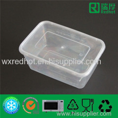 1000ml Disposable Plastic Food Box PP Materials