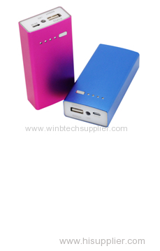 Universal mobile power bank 4400 with Dual powerful LED lights for smartphones from Bluetimes