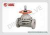 PPH diaphragm Valve Flange Connection Wheel Handle 1/2(D20mm) ~ 10(D280mm) ANSI/DIN/JIS