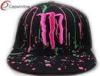 Colored Flat Custom Embroidered Baseball Cap With Raindrop Printing