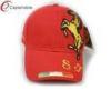 Red F1 Horse Racing Baseball Caps Snapback Baseball Hats With Reinforced Sweatband