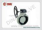 Acid resist plastic butterfly valve manual and gear handle, 1.0Mpa,1~24, UPVC,CPVC,PVDF,PP,PPH fab