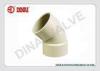 PPH Pipe Fitting 45 Degree Elbow PN16 Bar 1-1/2&quot;(D50mm) ~ 10&quot;(D280mm)