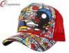 Trendy Cartoon Trucker Baseball Cap Custom Strapback Hats For Summer