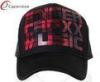 Girls Red Ripstop Trucker Mesh Cap 5 Panel Baseball Caps 100% Polyester